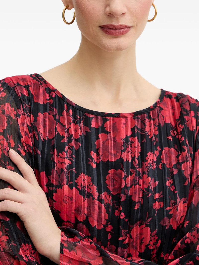 floral-print pleated mini dress 4