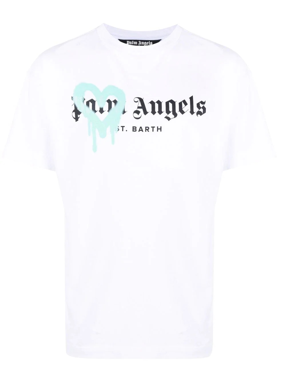 sprayed heart logo T-shirt - 1