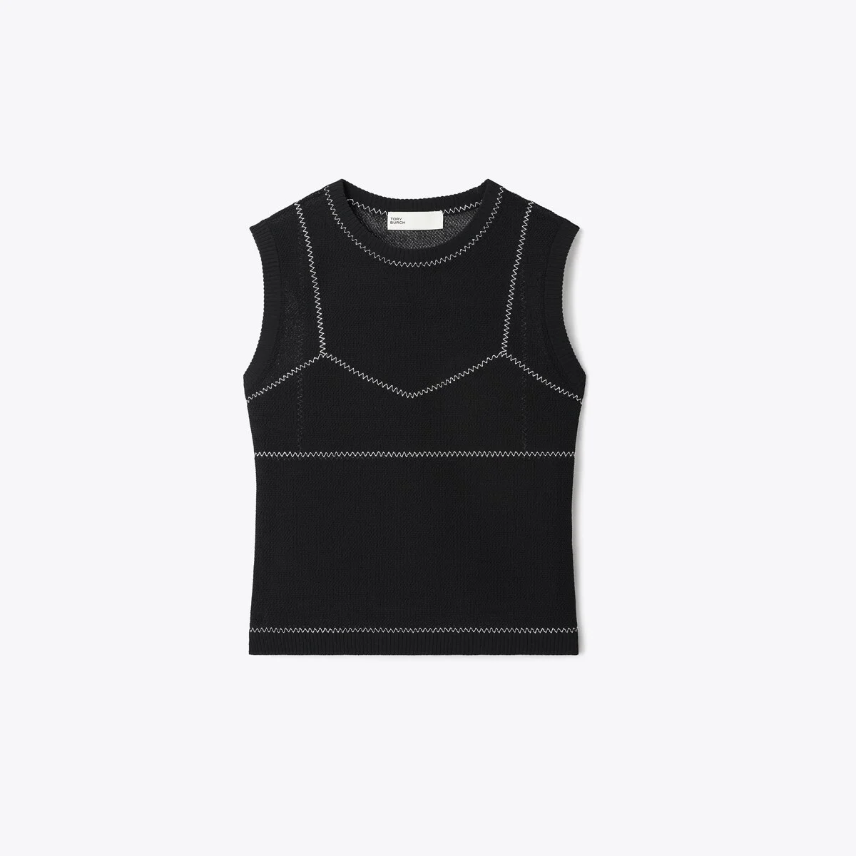 Cotton And Nylon Mesh Top - 1