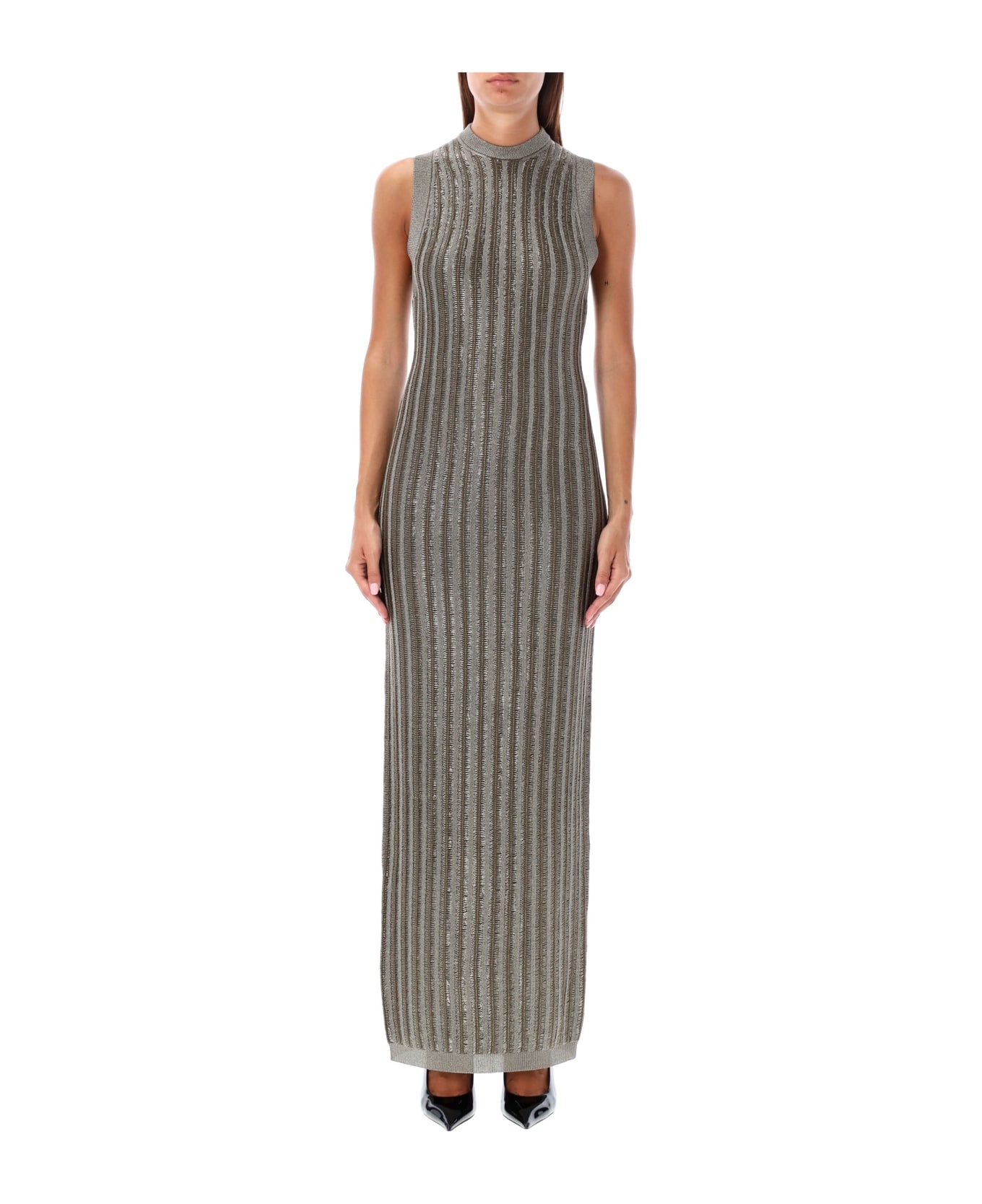 Braided Metal Long Dress - 1