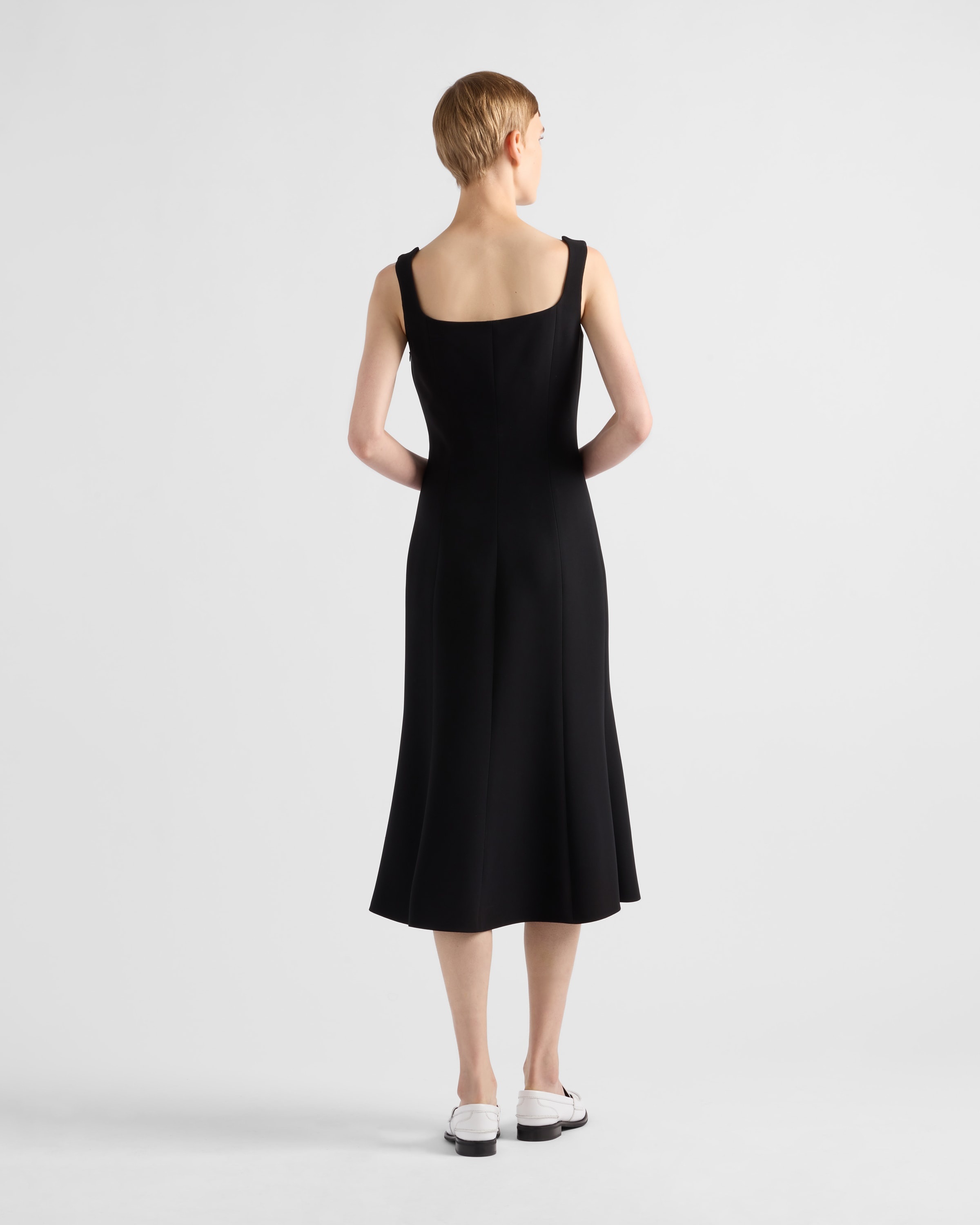 Embroidered cady dress - 5