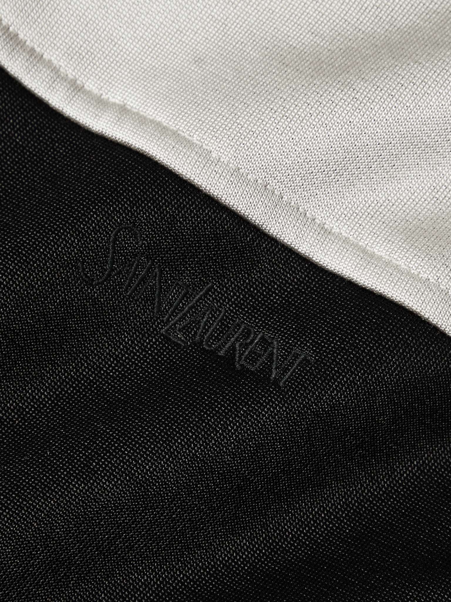 Logo-Embroidered Colour-Block Jersey Zip-Up Hoodie - 3