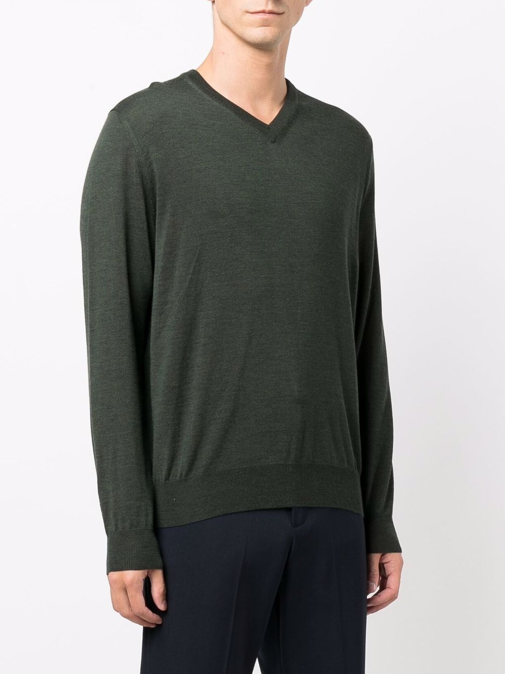 merino V-neck jumper - 3