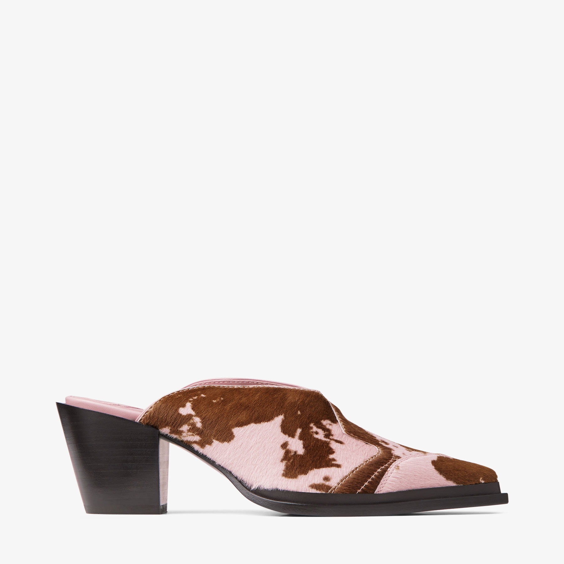 Cece Mule 60
Rose Cow Print Mules - 1