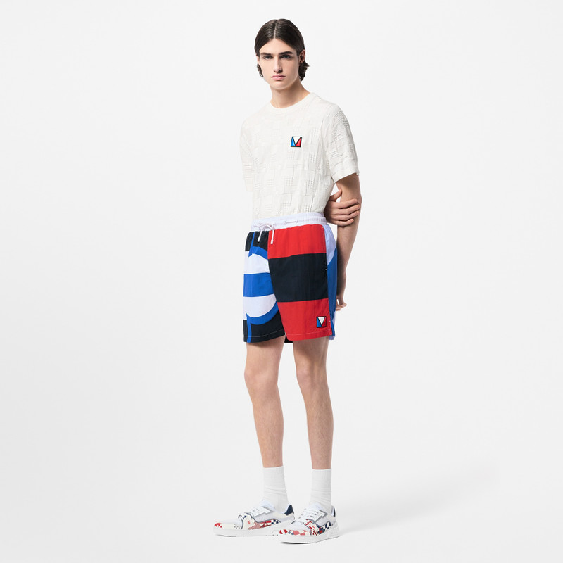 Louis Vuitton Damier Jacquard Short-Sleeved Cotton Crewneck outlook