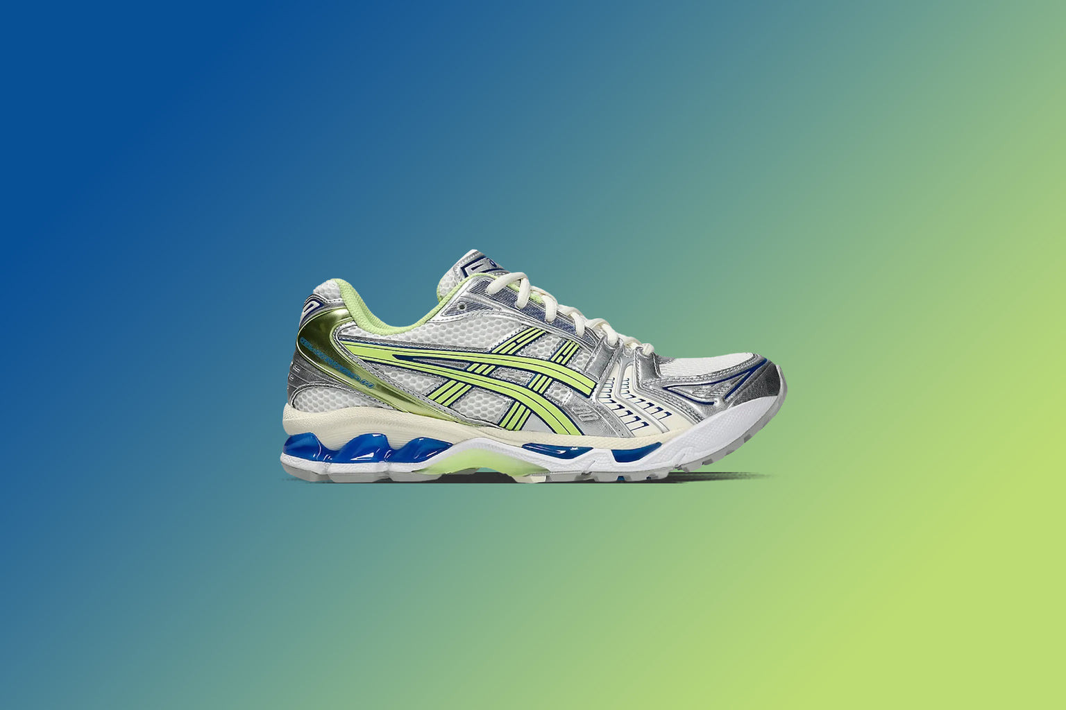 GEL-KAYANO 14 - WHITE/LIME GREEN - 5