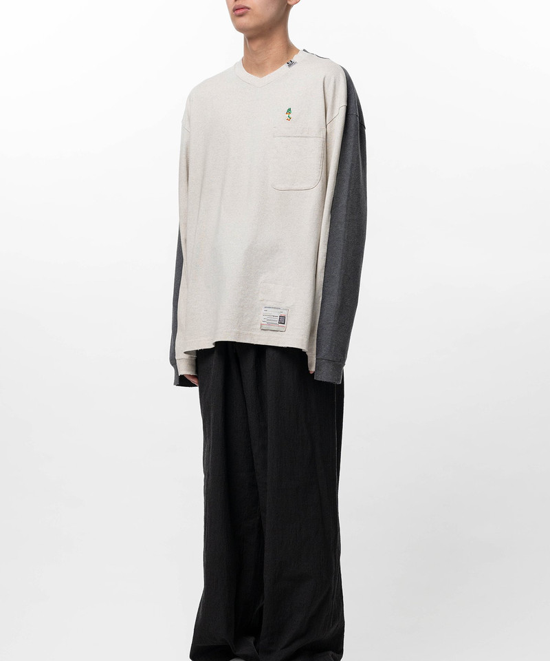 Front Back Combined Long Sleeve T-shirt 4