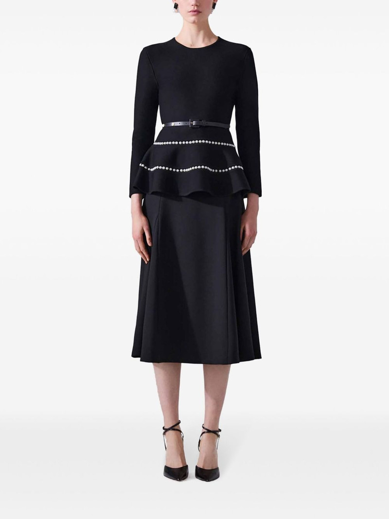 CAROLINA HERRERA pearl-detailing top outlook