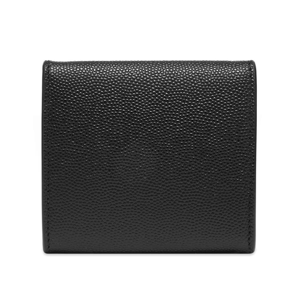 Saint Laurent Pebble Leather Billfold Coin Wallet - 2