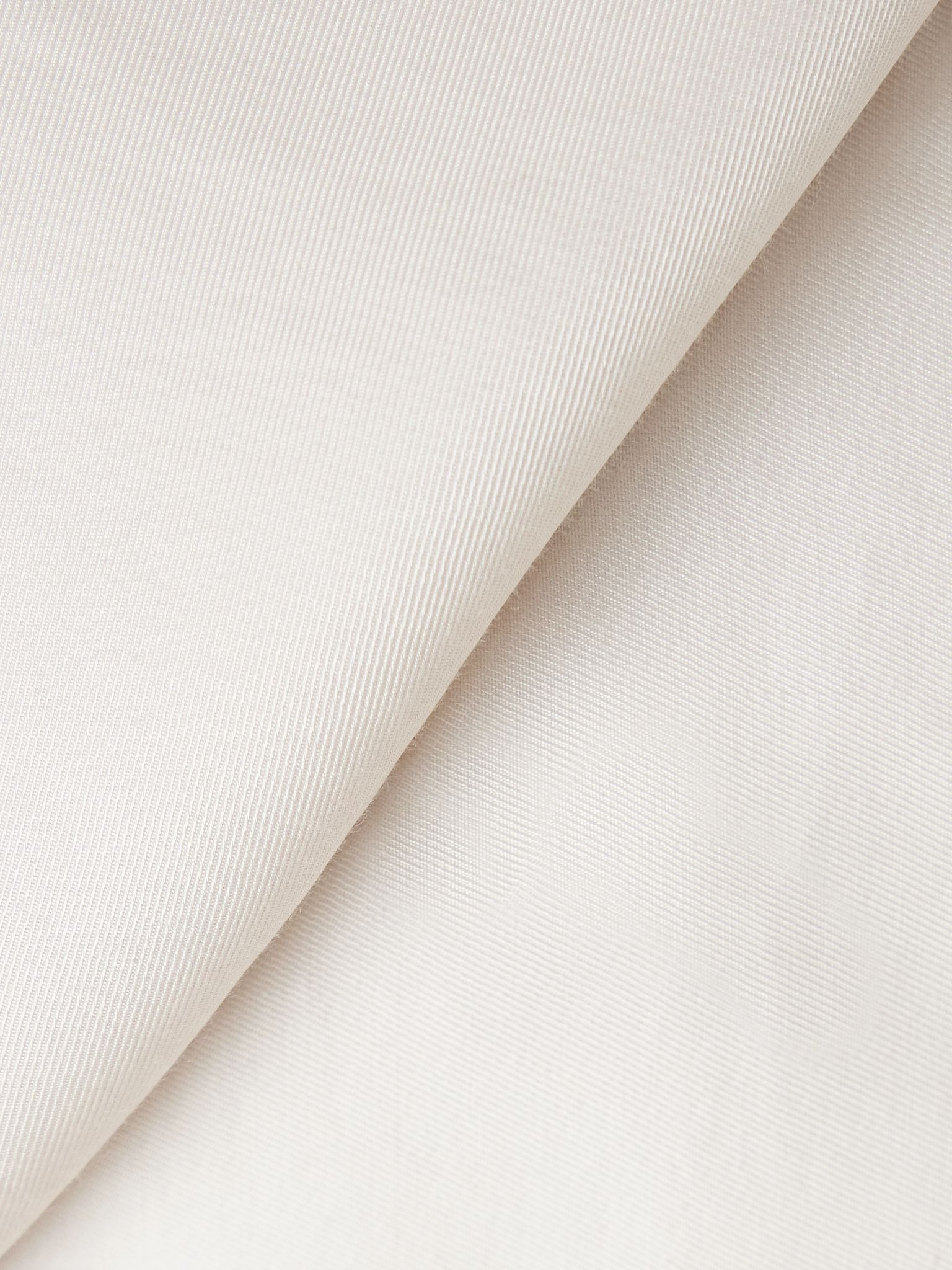 The Violet tiered satin-twill gown Ivory - 4