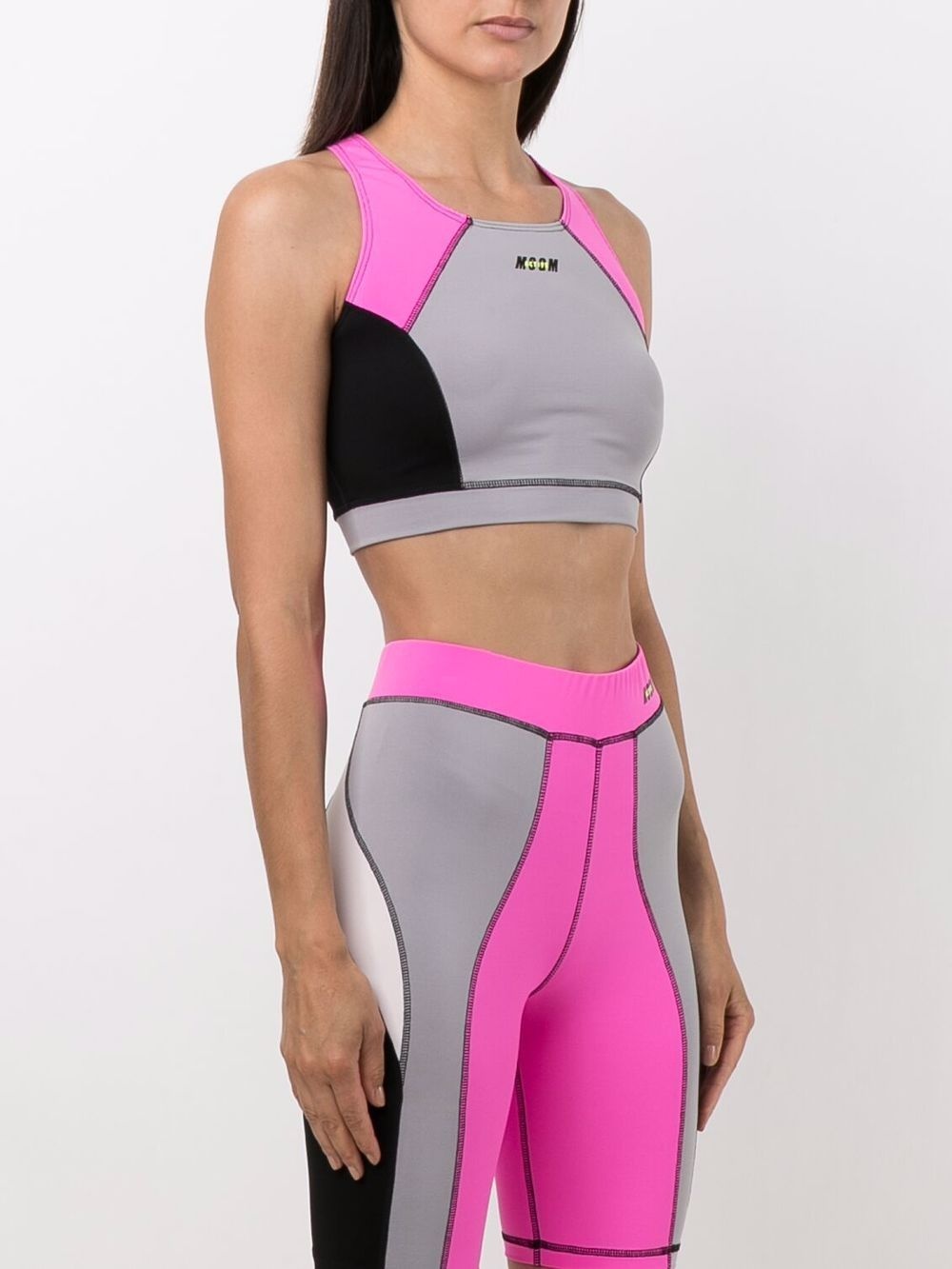 panelled sports bra-top - 3