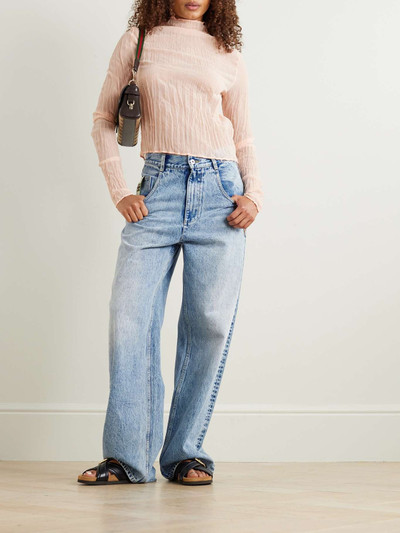 ALÉMAIS Jackpot appliquéd high-rise straight-leg jeans outlook