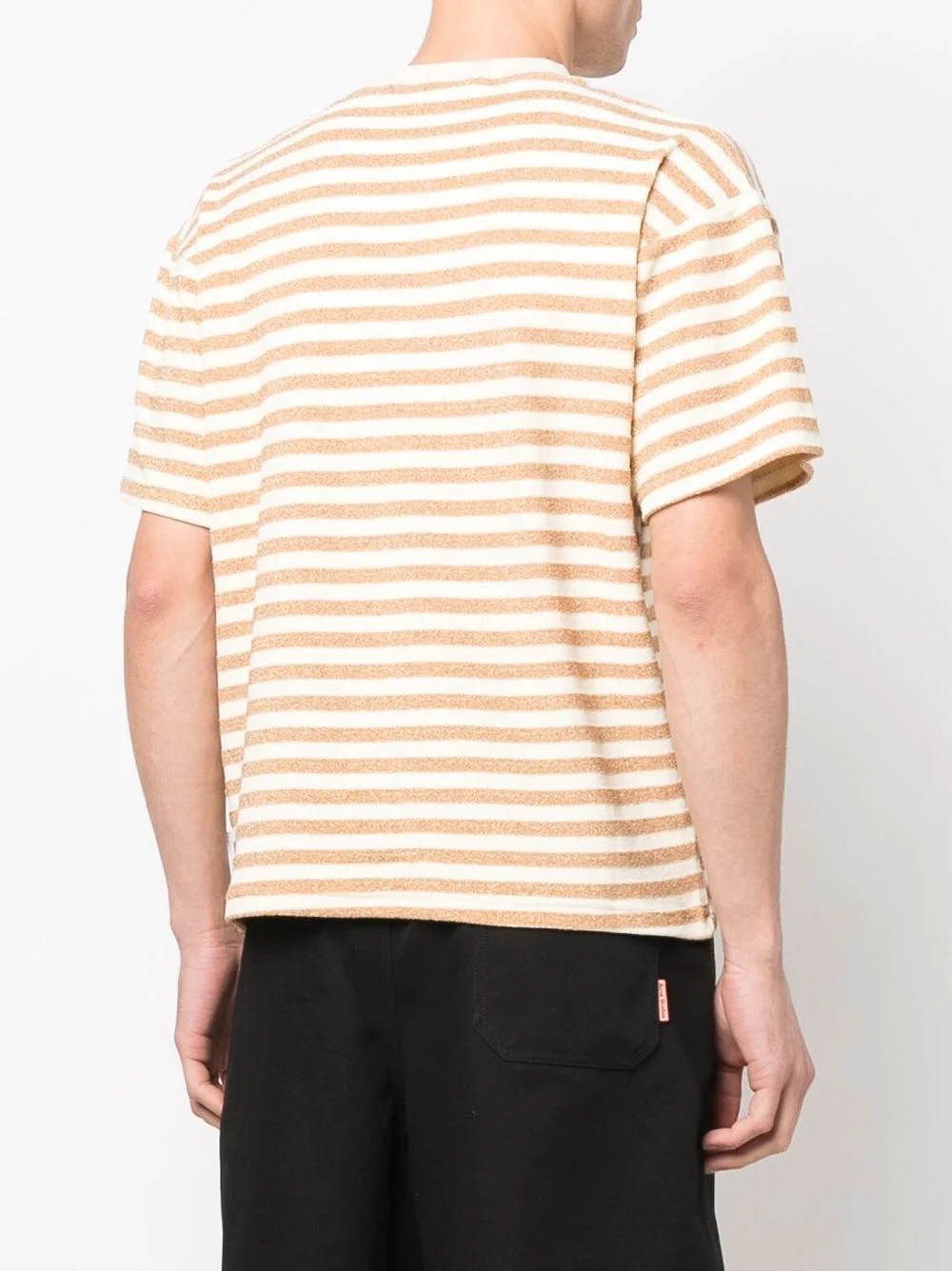 striped logo-print T-shirt - 4