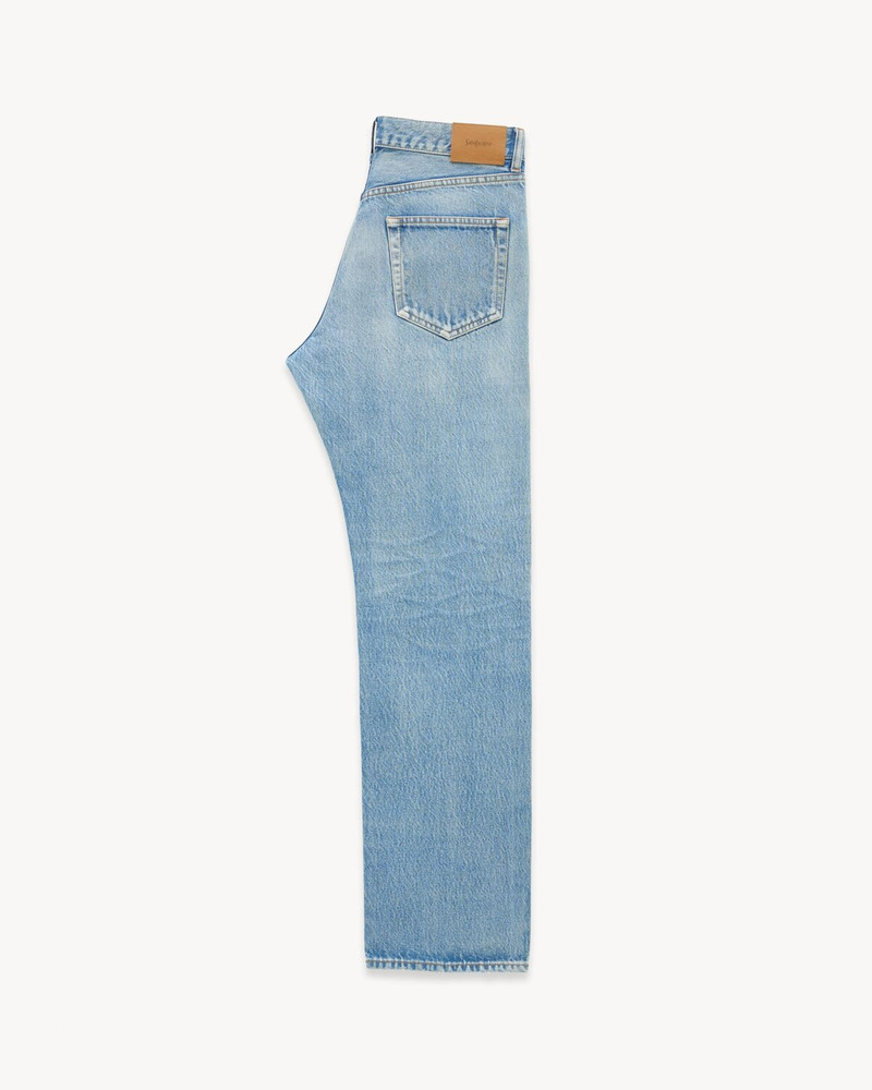 SAINT LAURENT LOOSE-FIT JEANS IN BLUE BEAT DENIM outlook