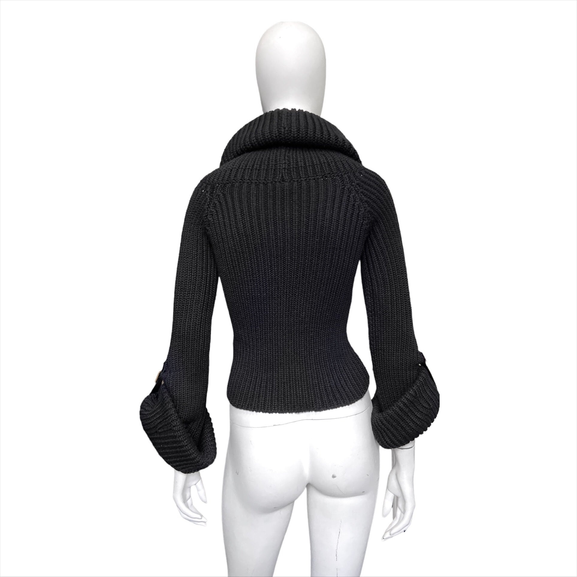 GUCCI Gucci fall 2003 Tom chunky cropped knit turtleneck