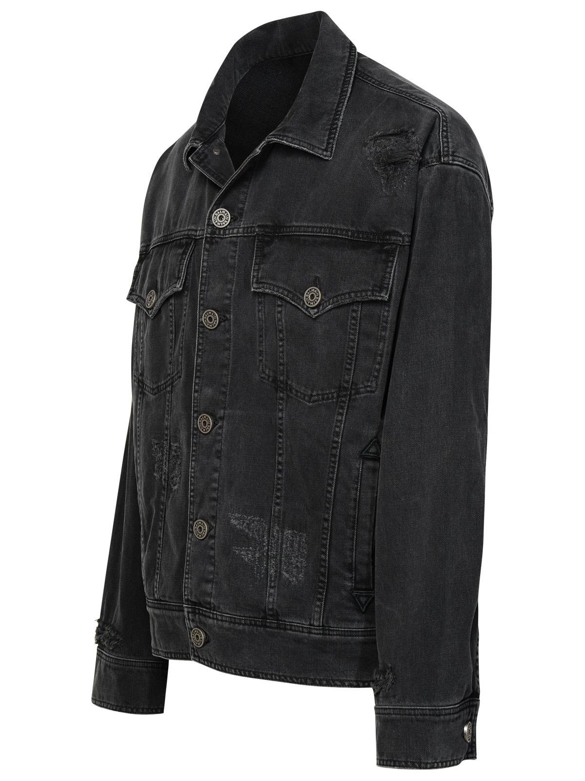 Balmain Black Cotton Jacket - 2