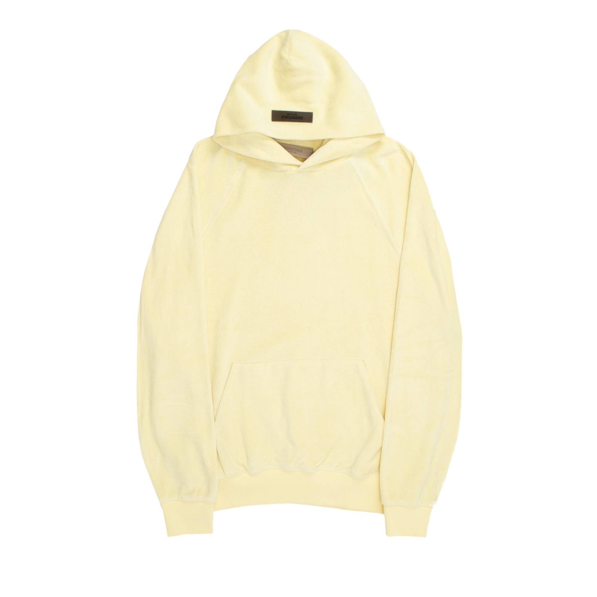 Fear of God Essentials Velour Hoodie 'Canary' - 1