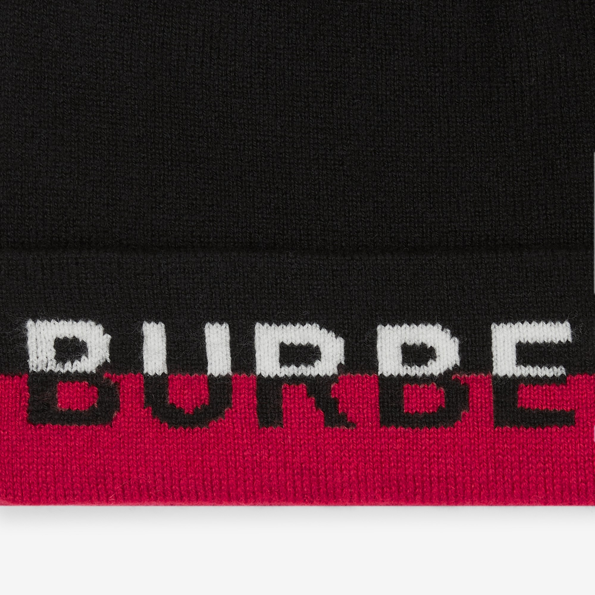 Logo Intarsia Cashmere Blend Beanie - 2
