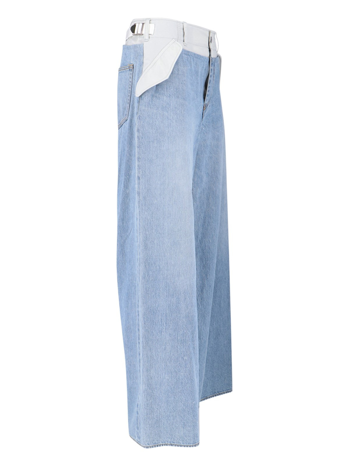 TWO-TONE WIDE JEANS - 3