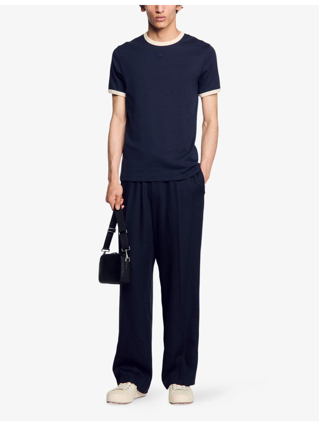 Branded Contrast-Trim Cotton-Jersey T-Shirt - 2