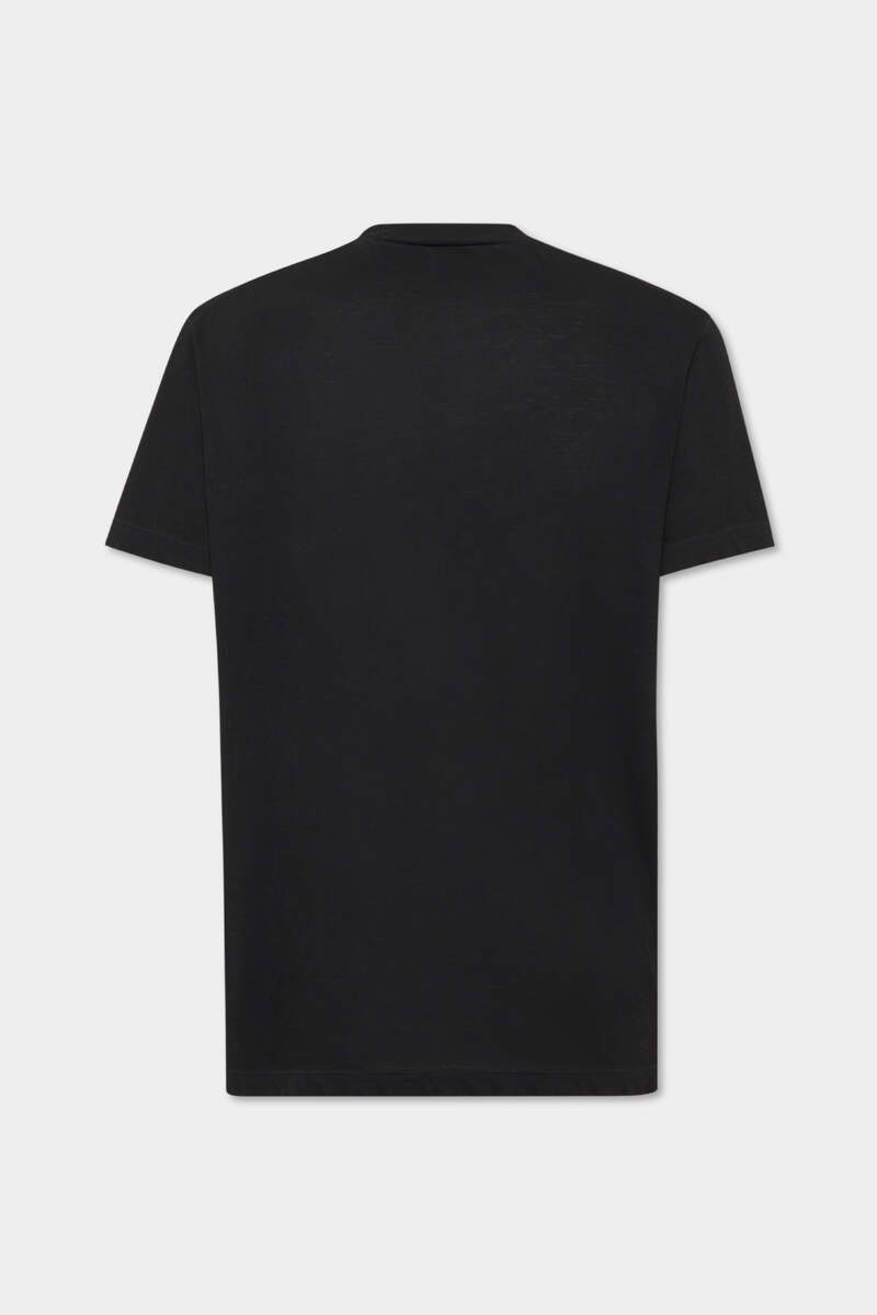 DSQUARED2 BLACK PRESSATO CIGARETTE FIT T-SHIRT outlook