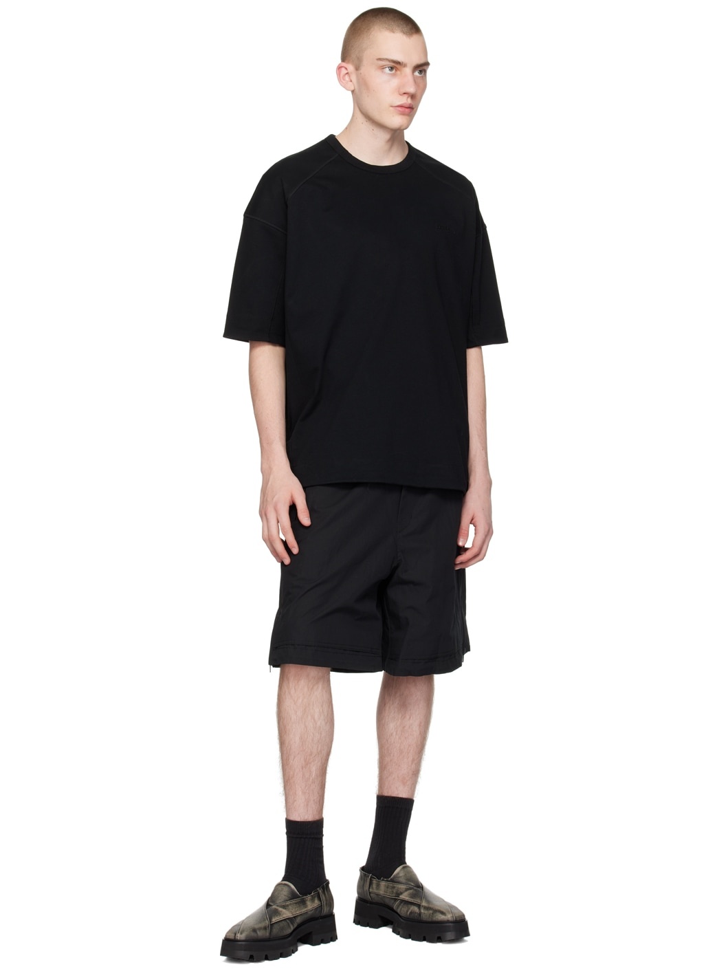 Black Zip Pocket T-Shirt - 4