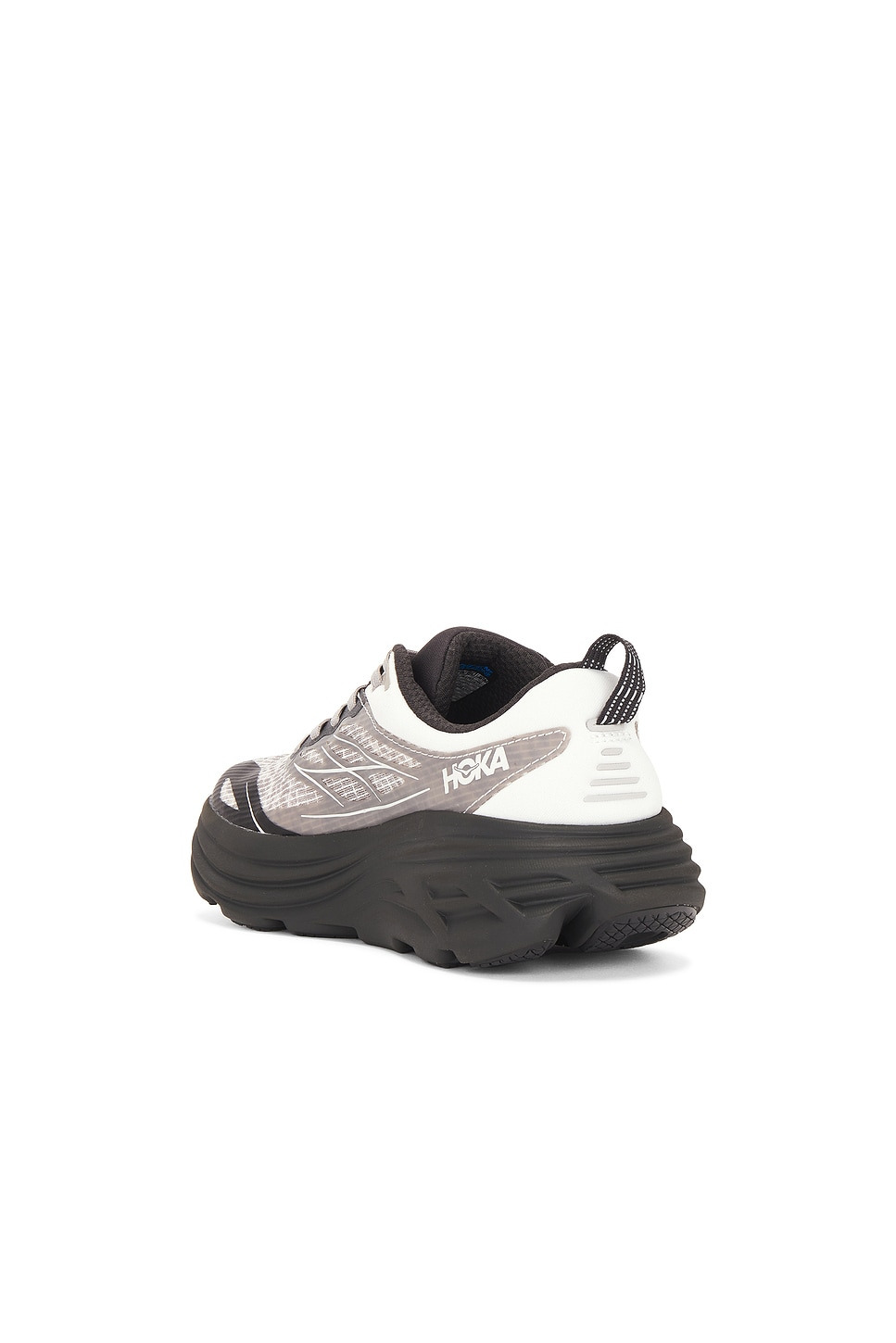 U Bondi 8 Caged Sneaker in Grey & Metallic Silver - 3