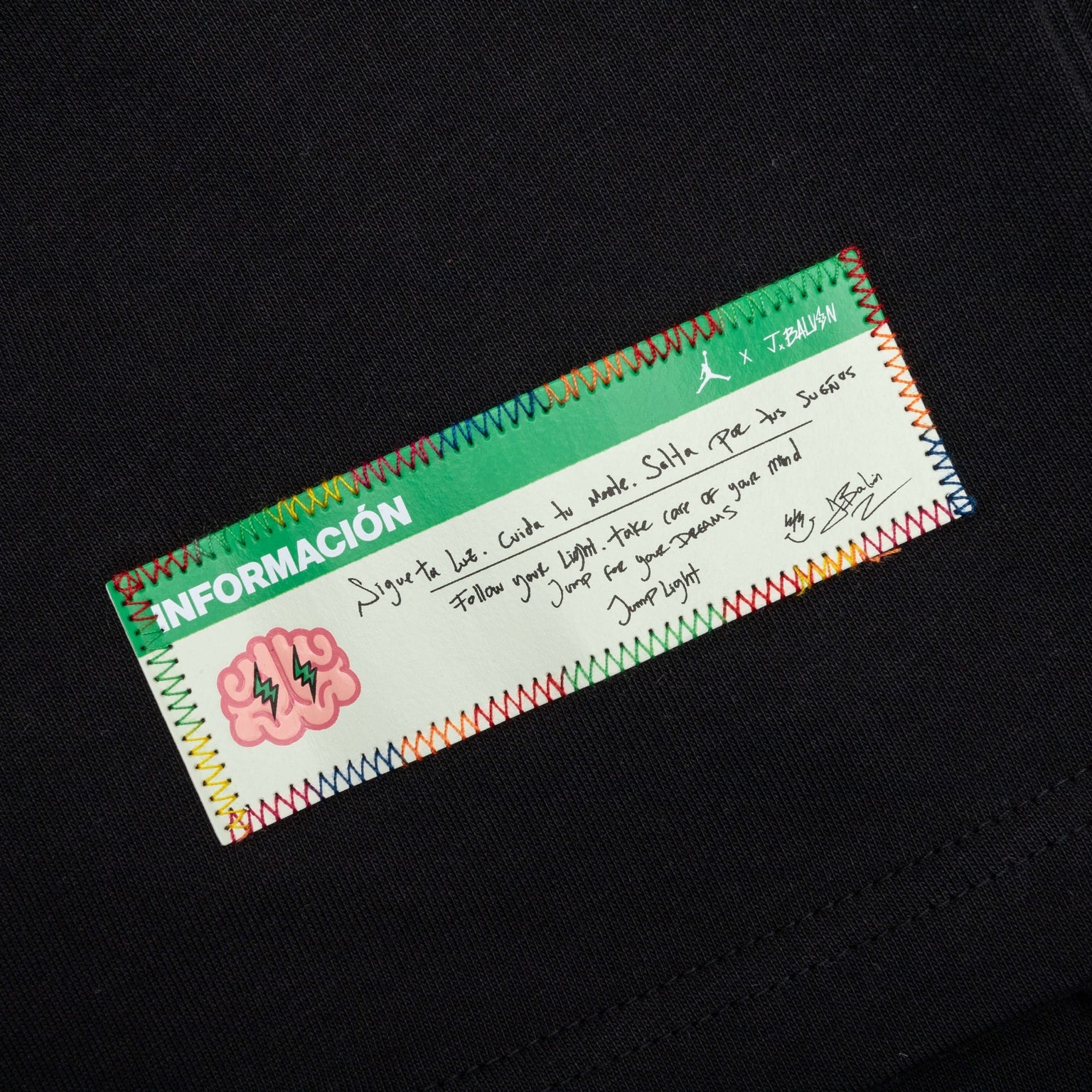 JORDAN X J BALVIN TEE - BLACK - 8