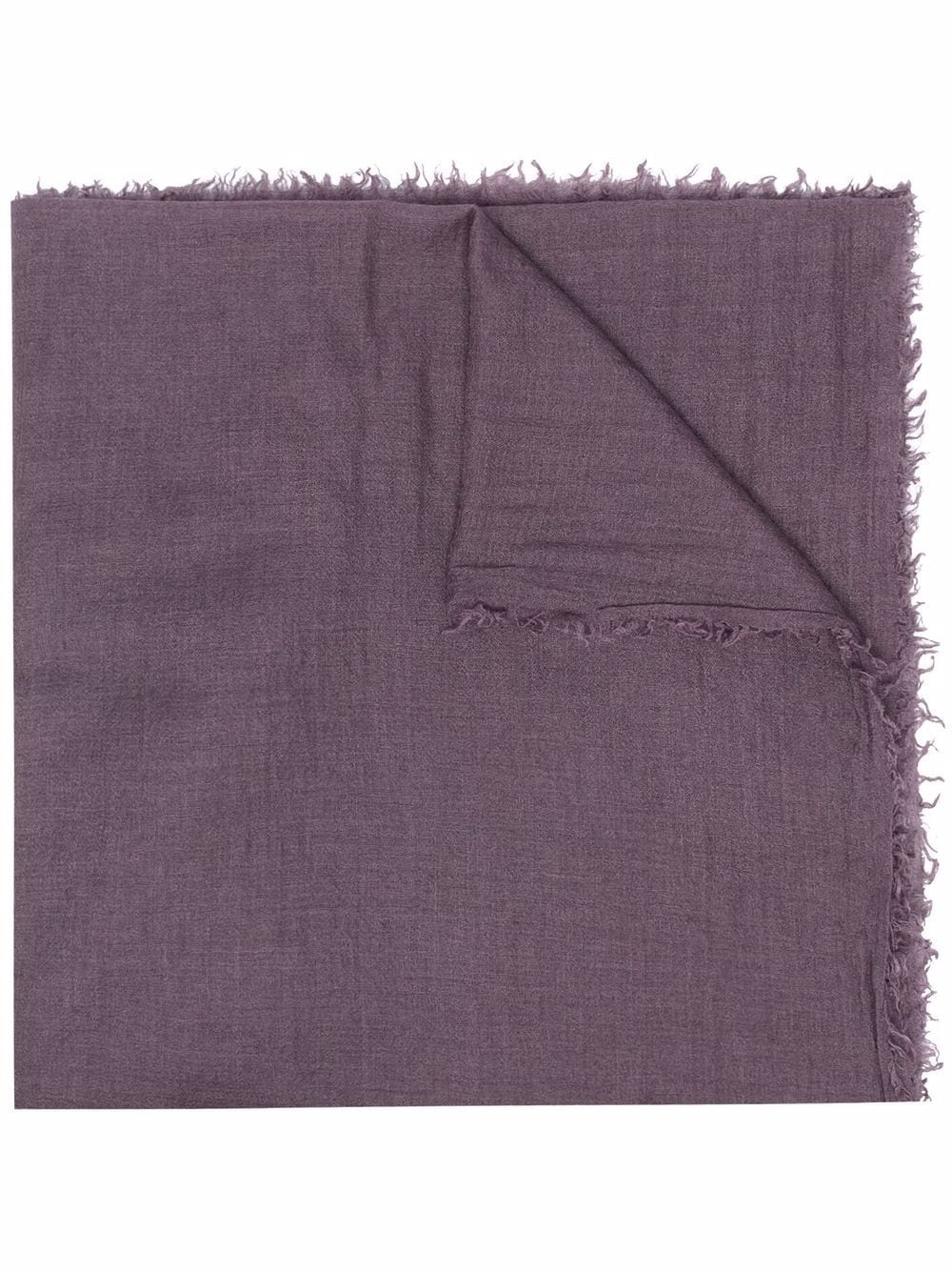 frayed-edge cashmere scarf - 1