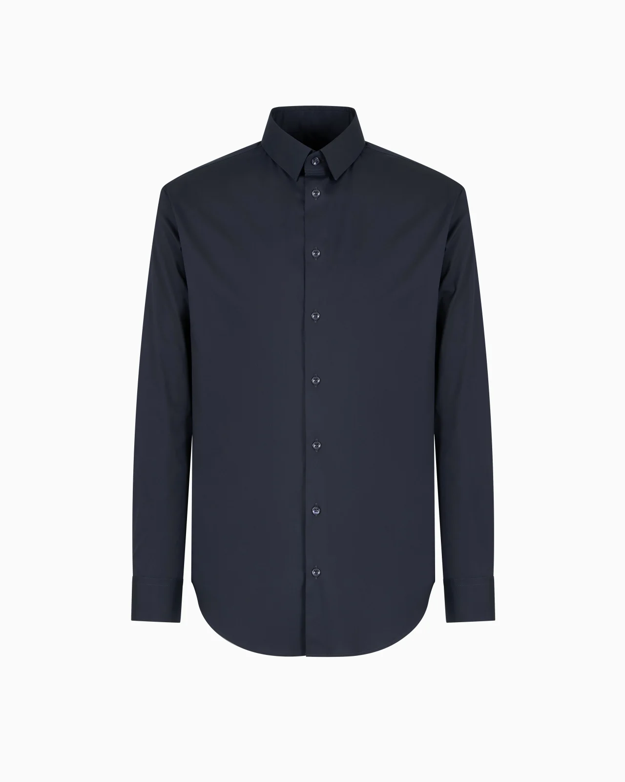 SLIM-FIT SHIRT IN COTTON POPLIN - 1