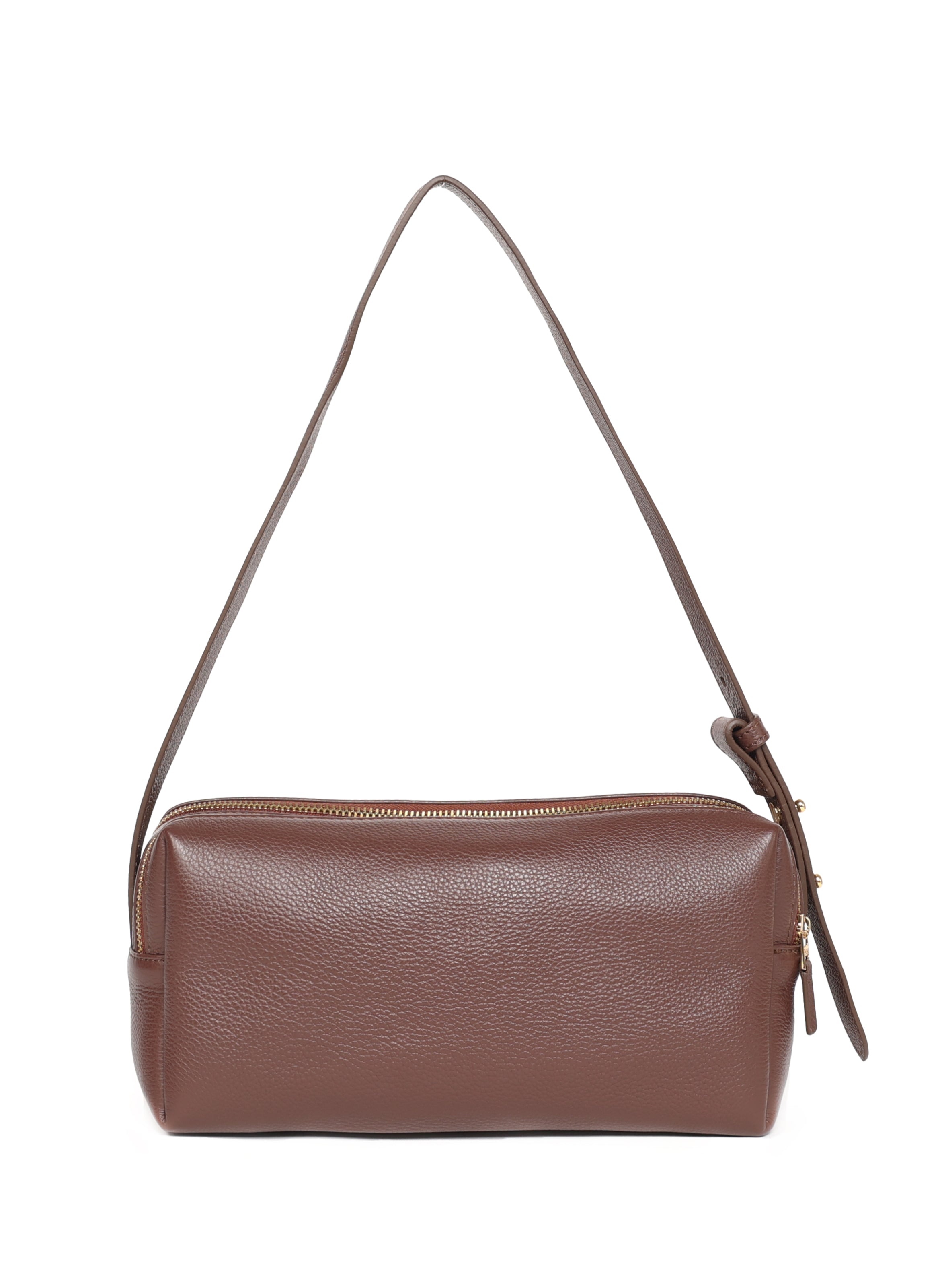 Trousse Pebbled Leather Dark Brown - 2