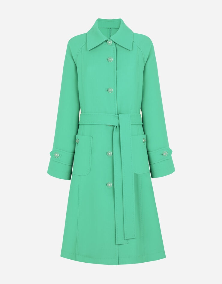 Belted double wool coat - 3