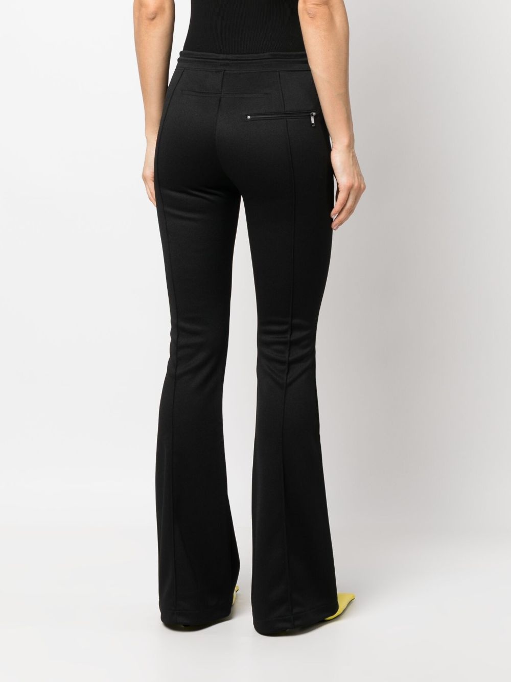 seam-detailing flared track pants - 4