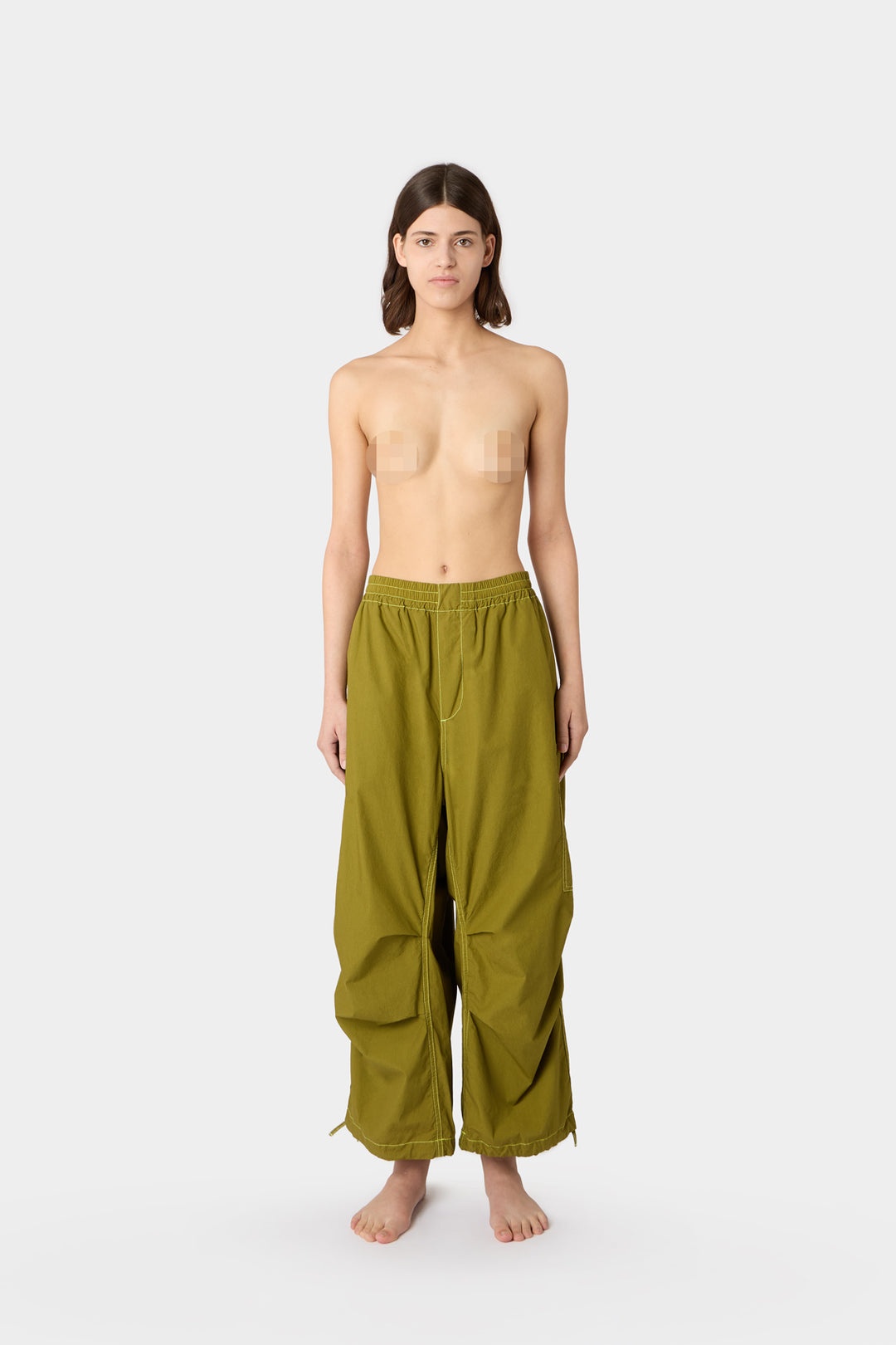 COULISSE CARGO PANTS / olive green - 5