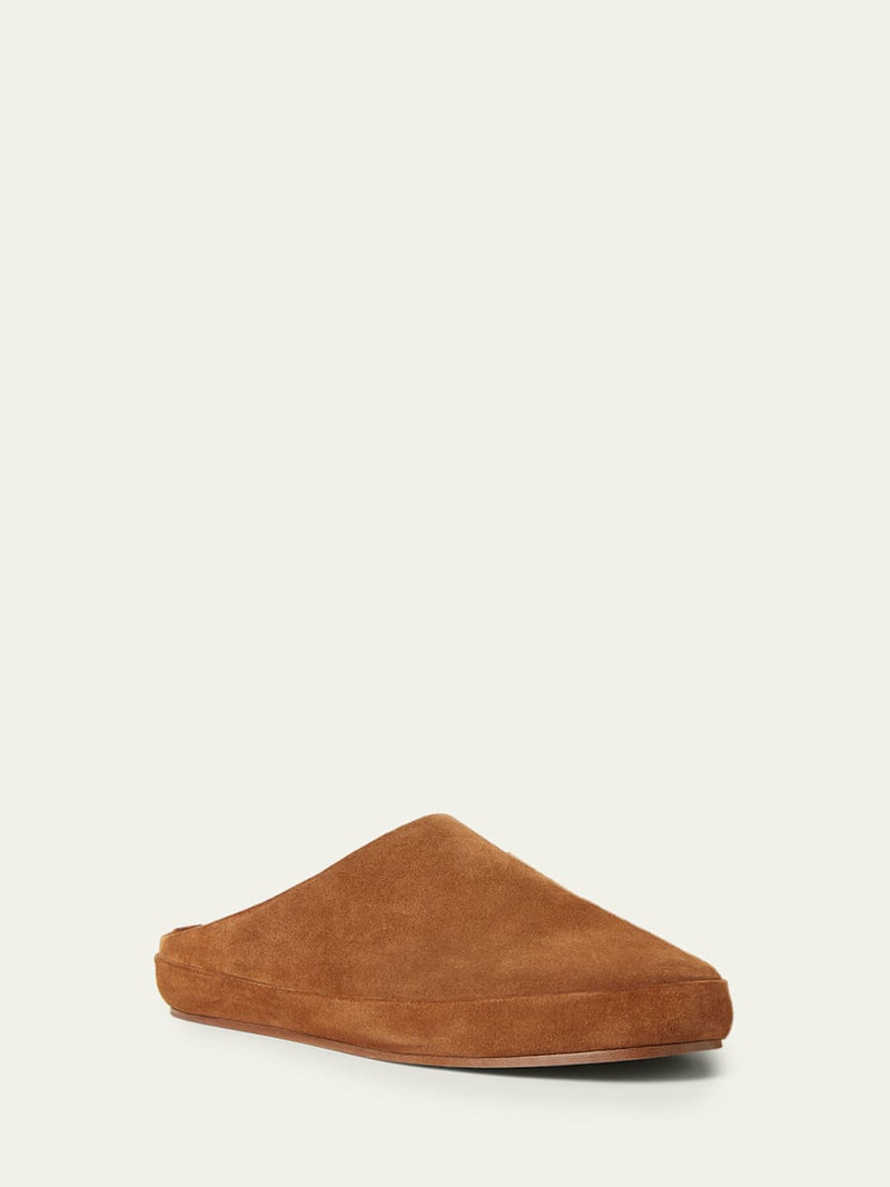 Loro Piana Men's Tomori Walk Suede Slippers outlook