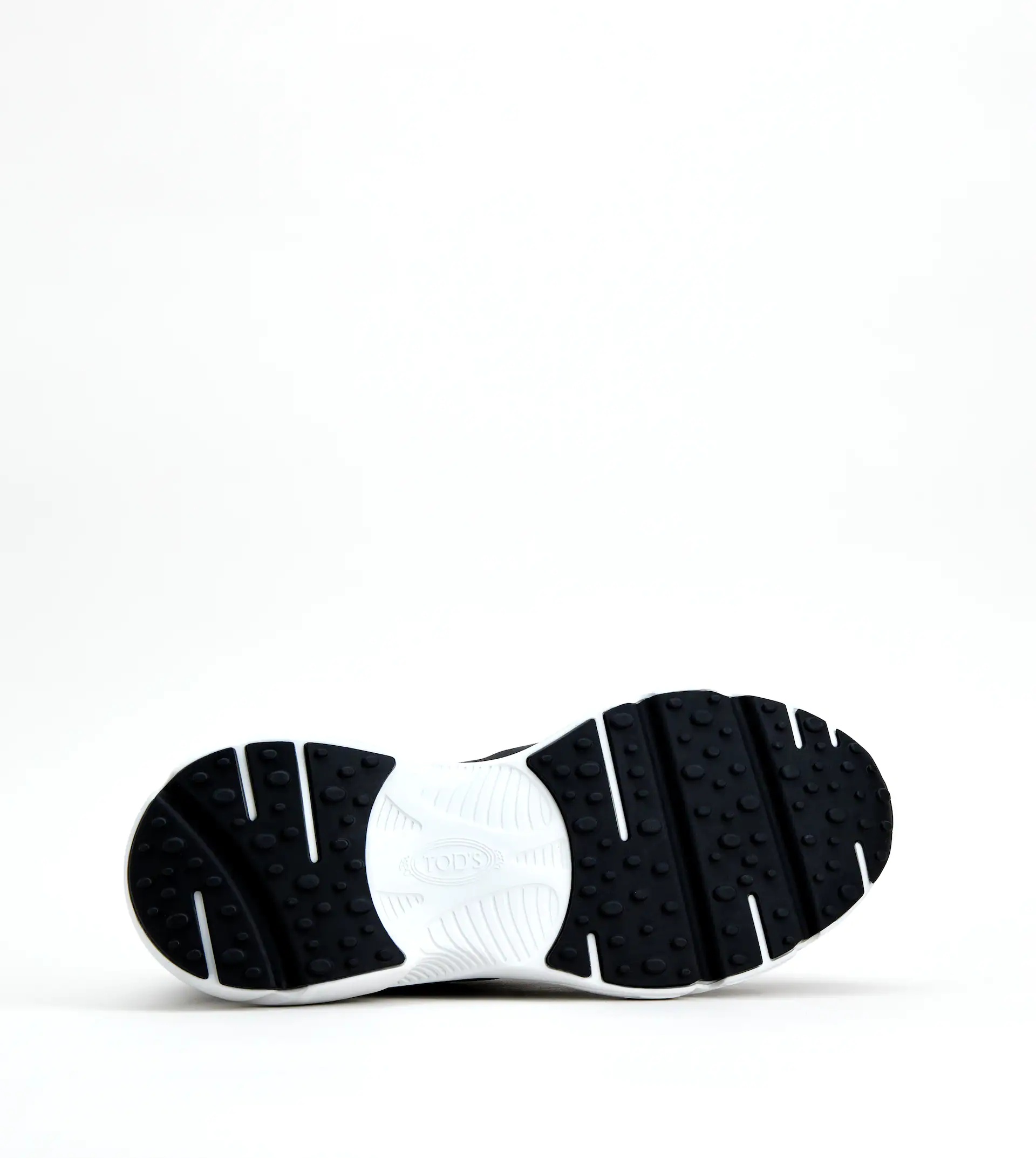 SNEAKERS IN LEATHER AND TECHNICAL FABRIC - BLACK, GREY - 5