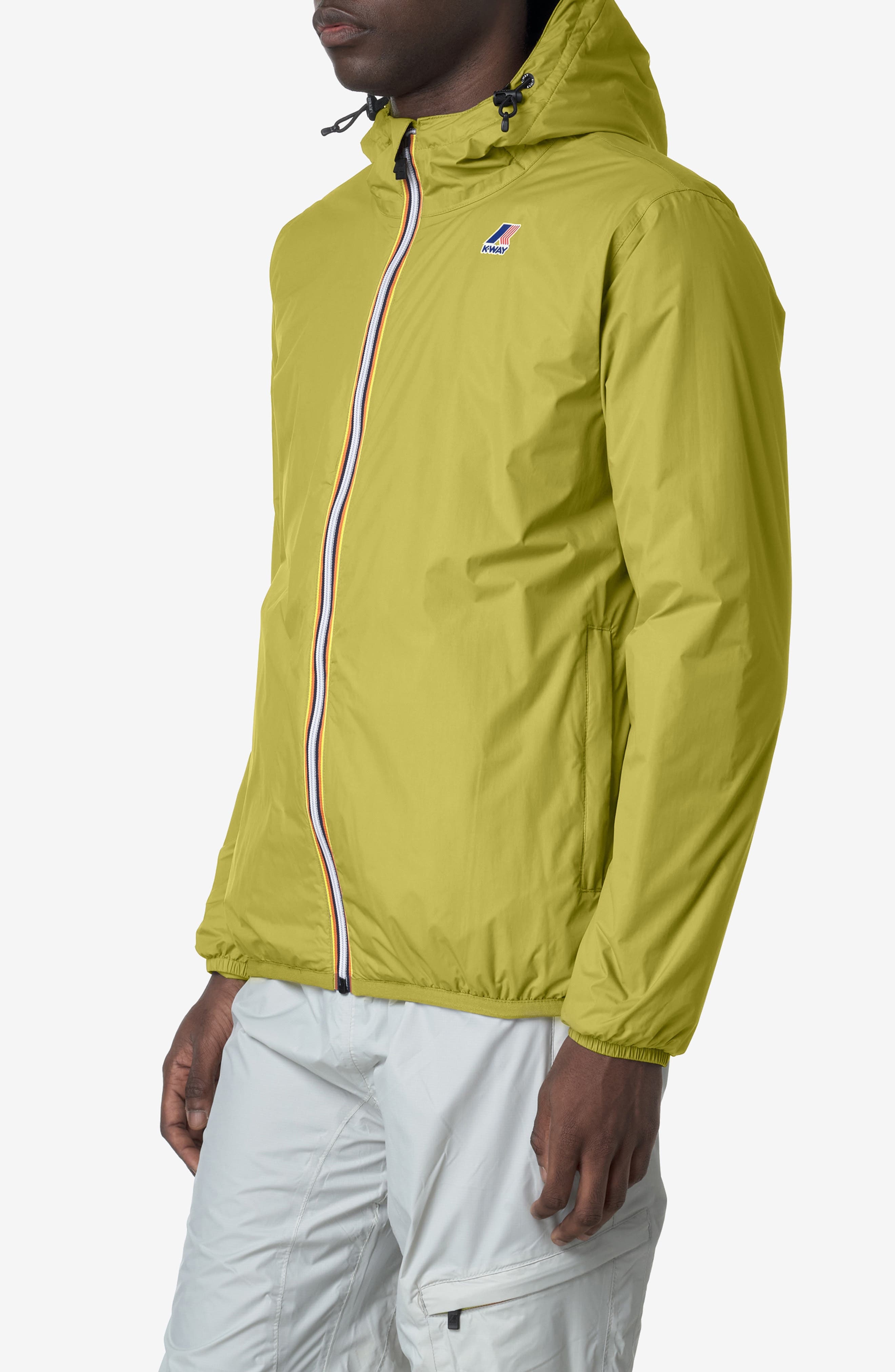 K-Way Le Vrai 4.0 Claude Warm Water Repellent Jacket in Green Moss at Nordstrom - 3