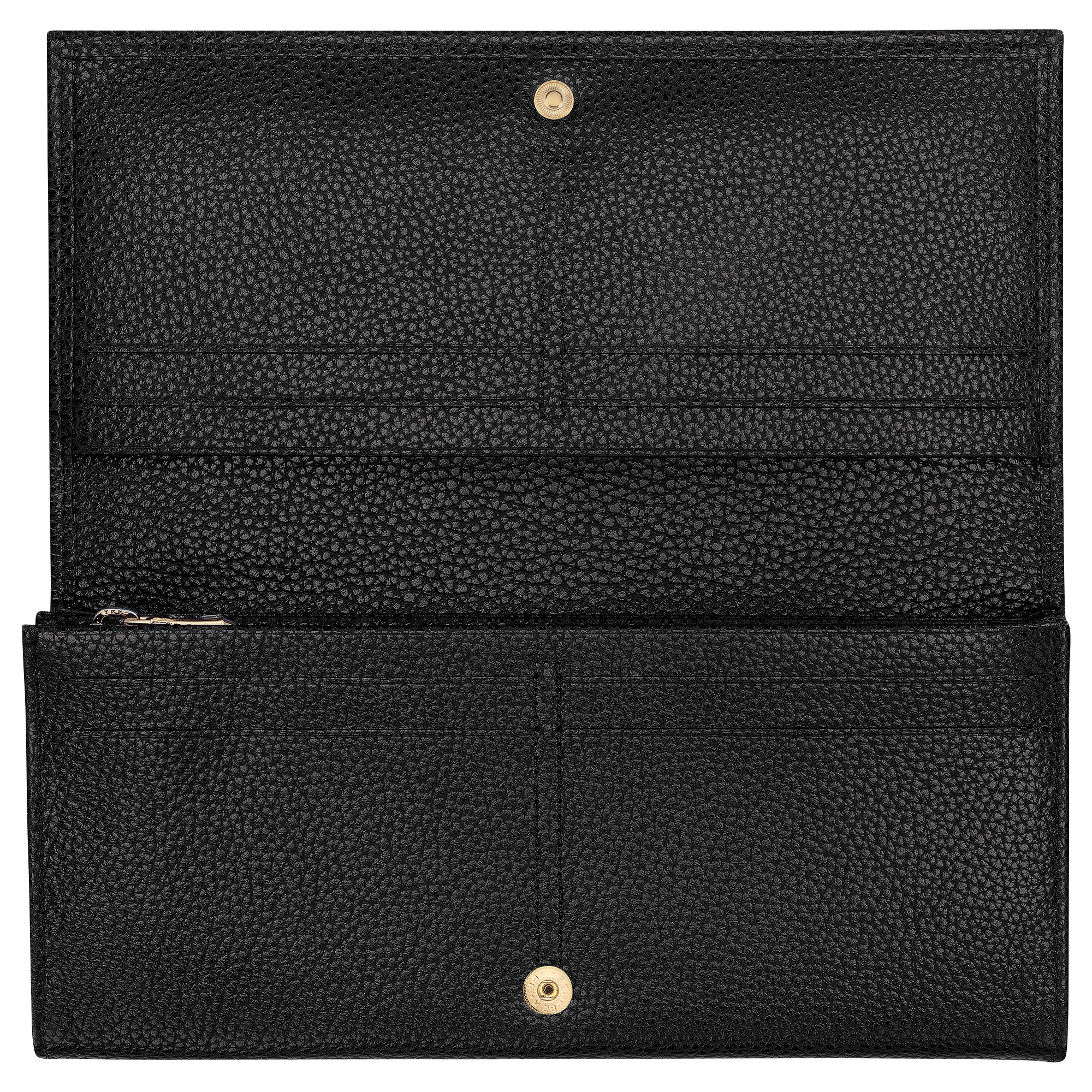 Le Foulonné Long continental wallet Black - Leather - 3