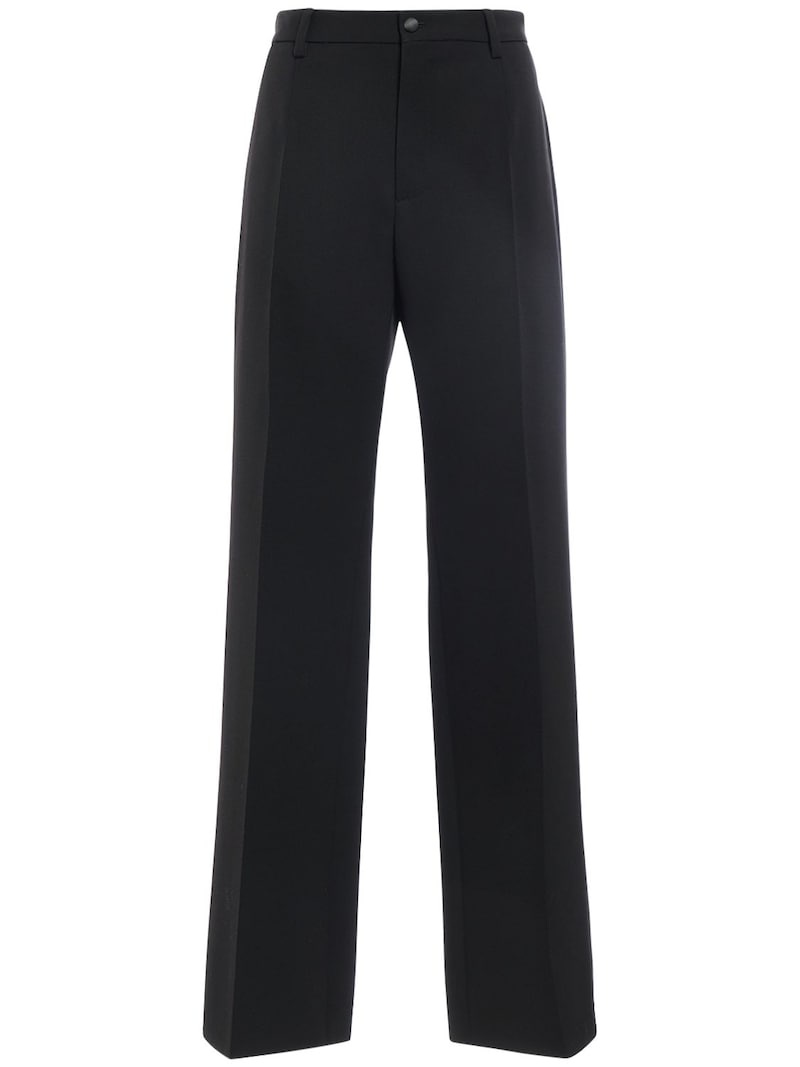 High waist wool  flared pants - 1