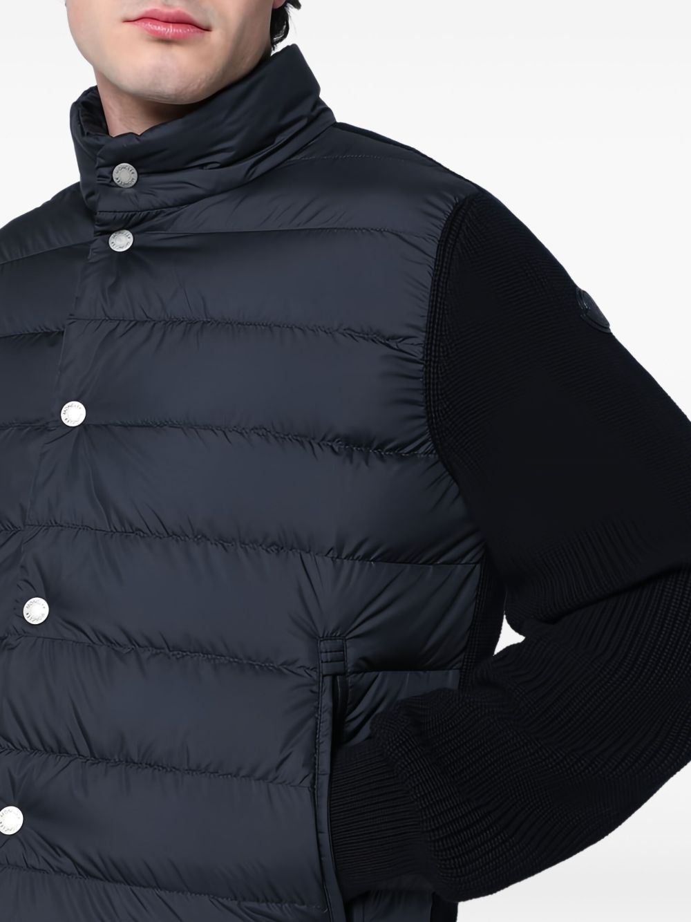 panelled padded jacket - 4