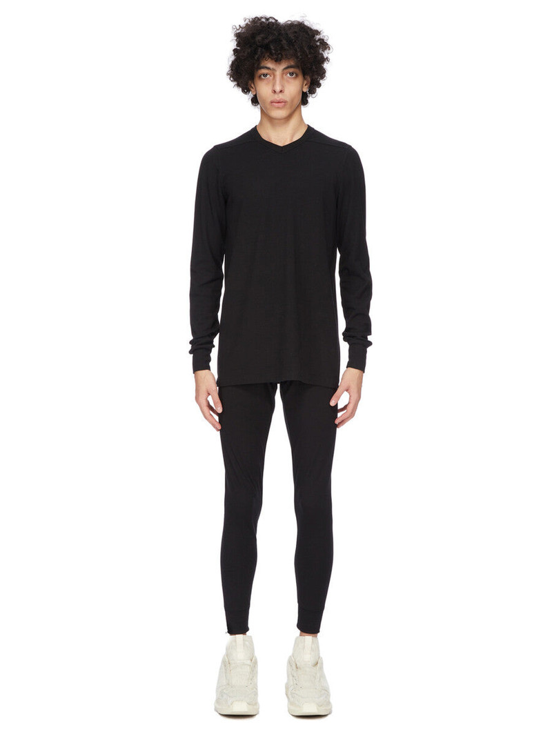 Rick Owens pentagram-stitch thermal leggings outlook