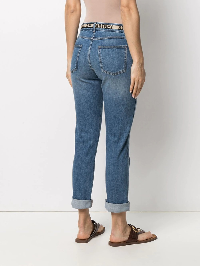 logo-tape slim-fit jeans 4