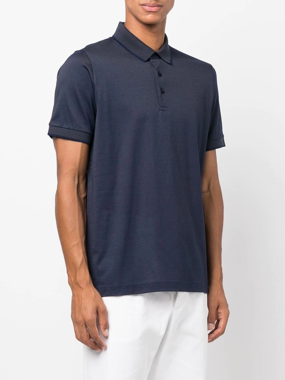 fine-knit polo shirt - 3