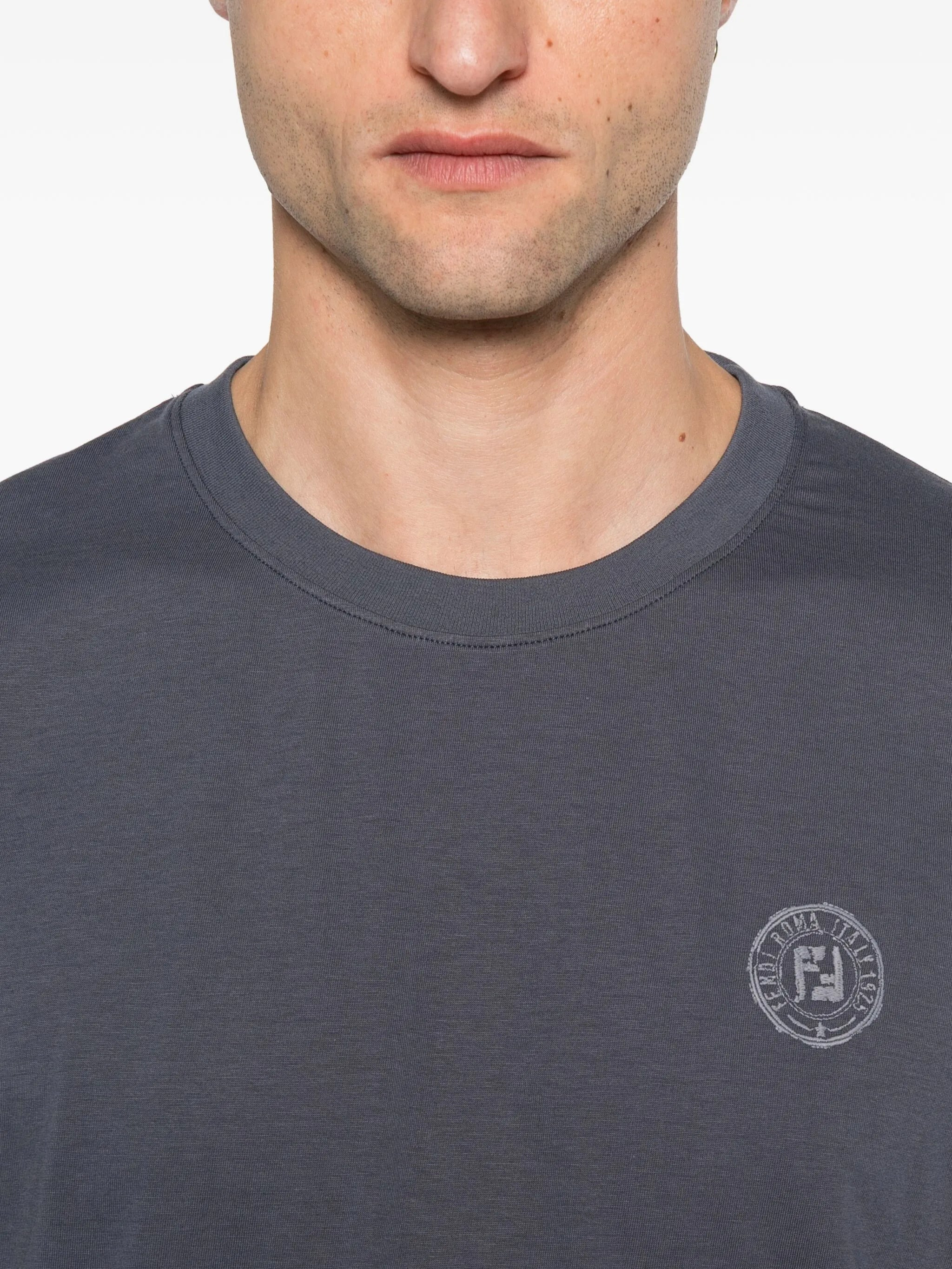 Fendi Logo-detail Crew-neck T-shirt - 3