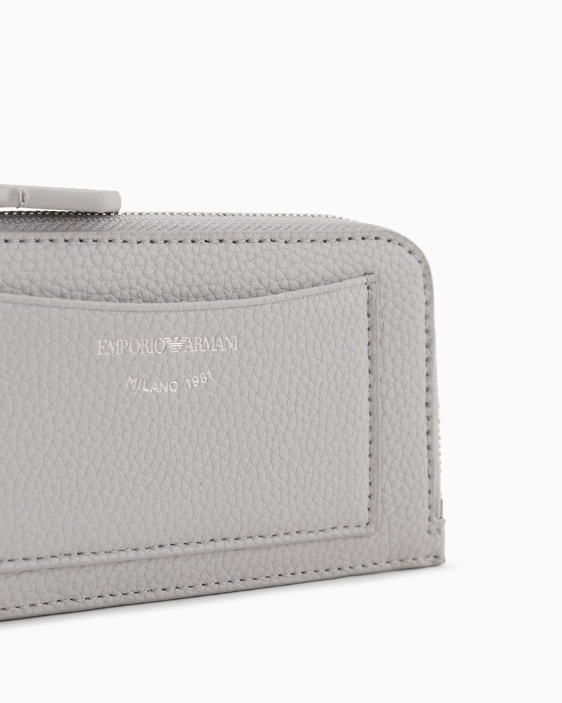 MYEA DEER-PRINT CARD HOLDER WITH WRAP-AROUND ZIP 4