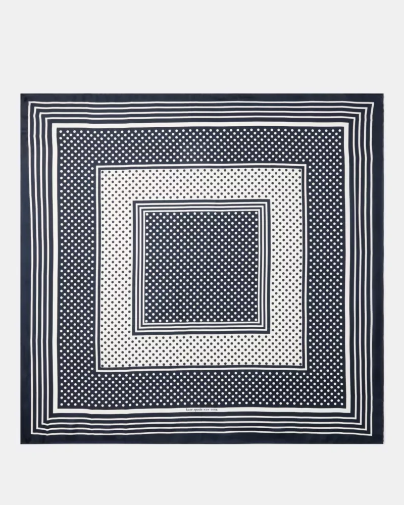 Dot Silk Square Scarf - 1