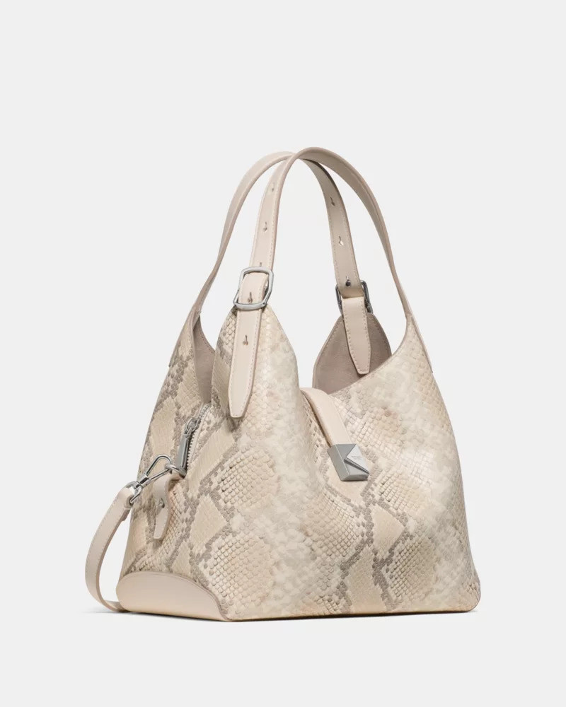 Deco Snake Embossed Crossbody Tote Bag 3