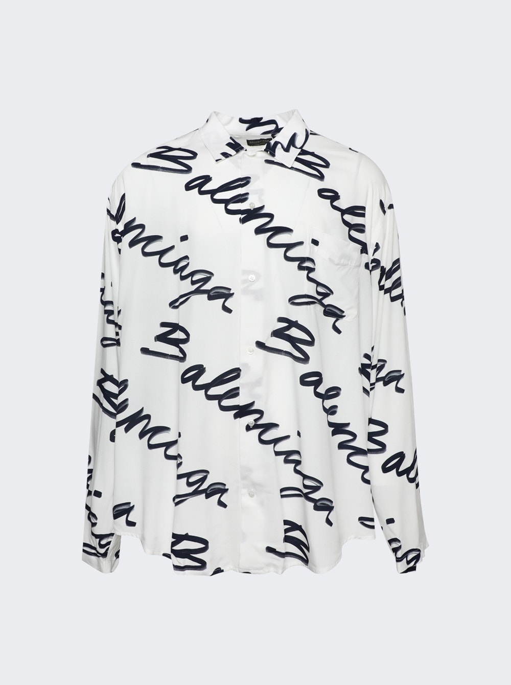 Logo Button-down Shirt White - 1