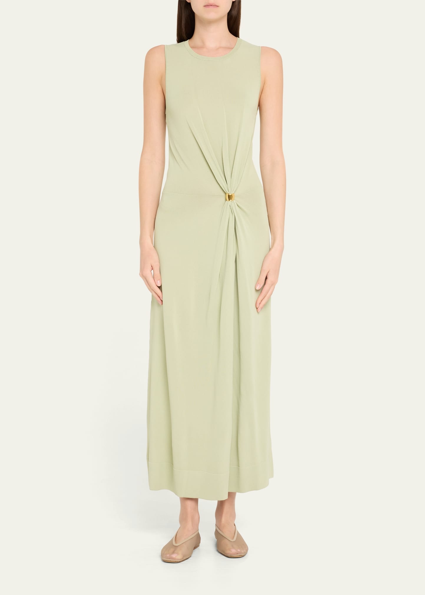 Saralien Gathered Sleeveless Maxi Dress - 2