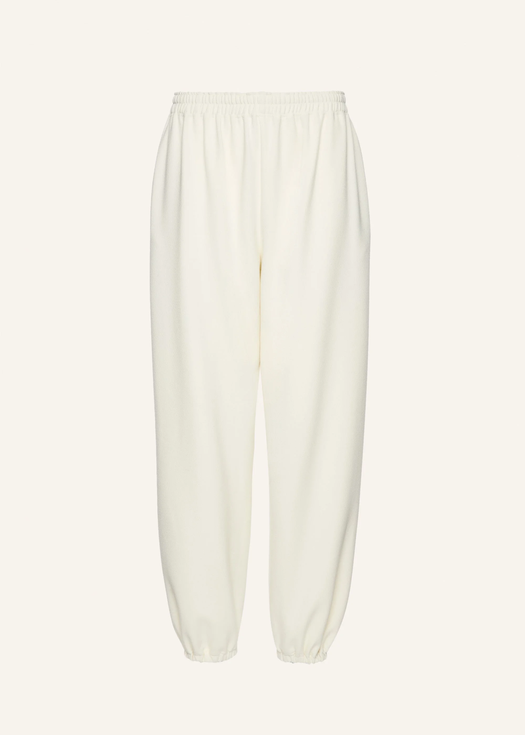 Jogger trousers in cream - 1
